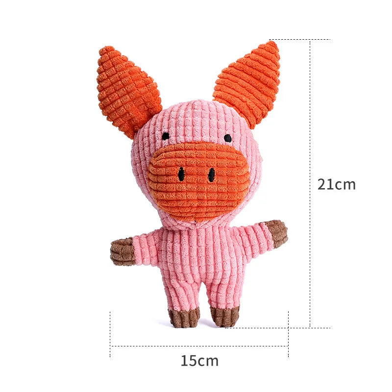 Pig Plush Squeaky Dog Toy