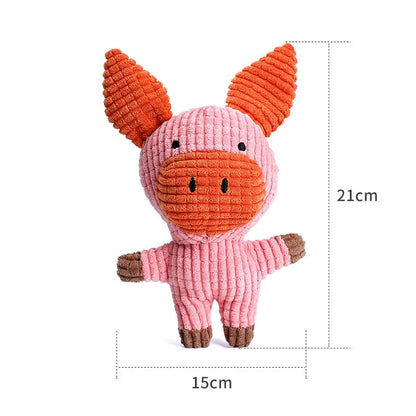 Pig Plush Squeaky Dog Toy